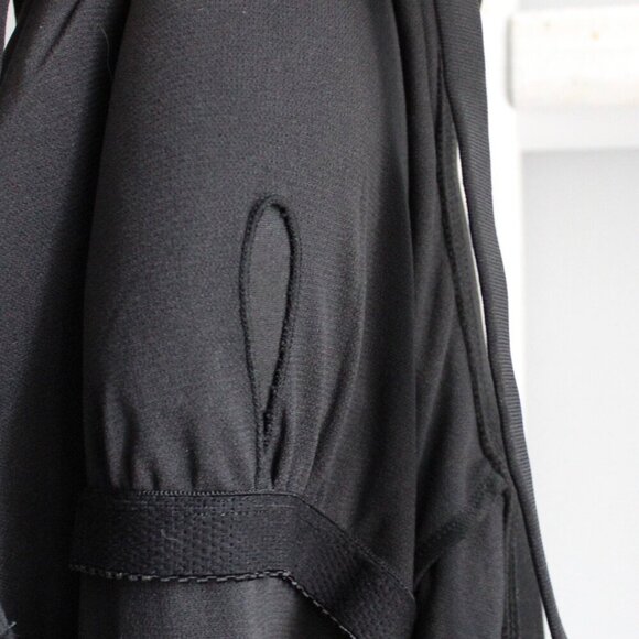 Aqua Green Women's Black Standard Keyhole Blouson Romper One-Piece Swimsuit XL - Picture 10 of 10